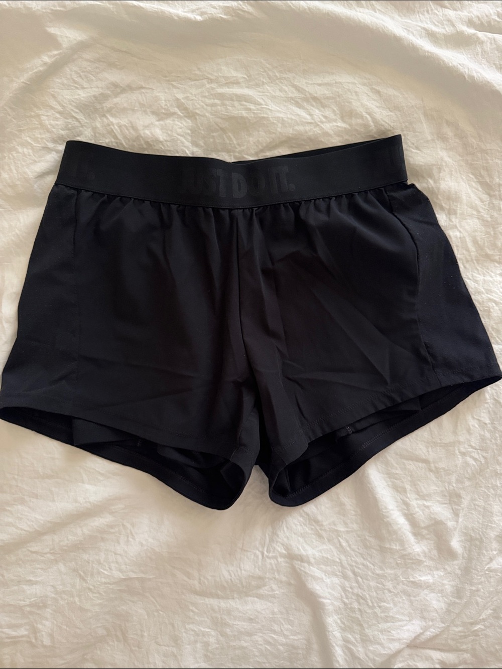 Nike Black Athletic Running Shorts with Spandex
